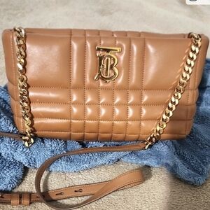 Auth Burberry Bag. About 8L. Priced Low For Normal Use. Corners Slight Wear.